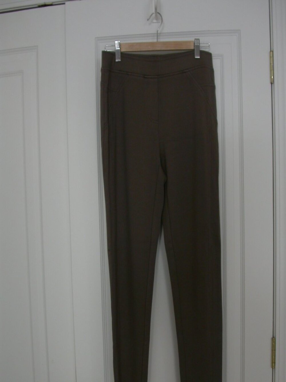 Taupe Knit Workout Pants